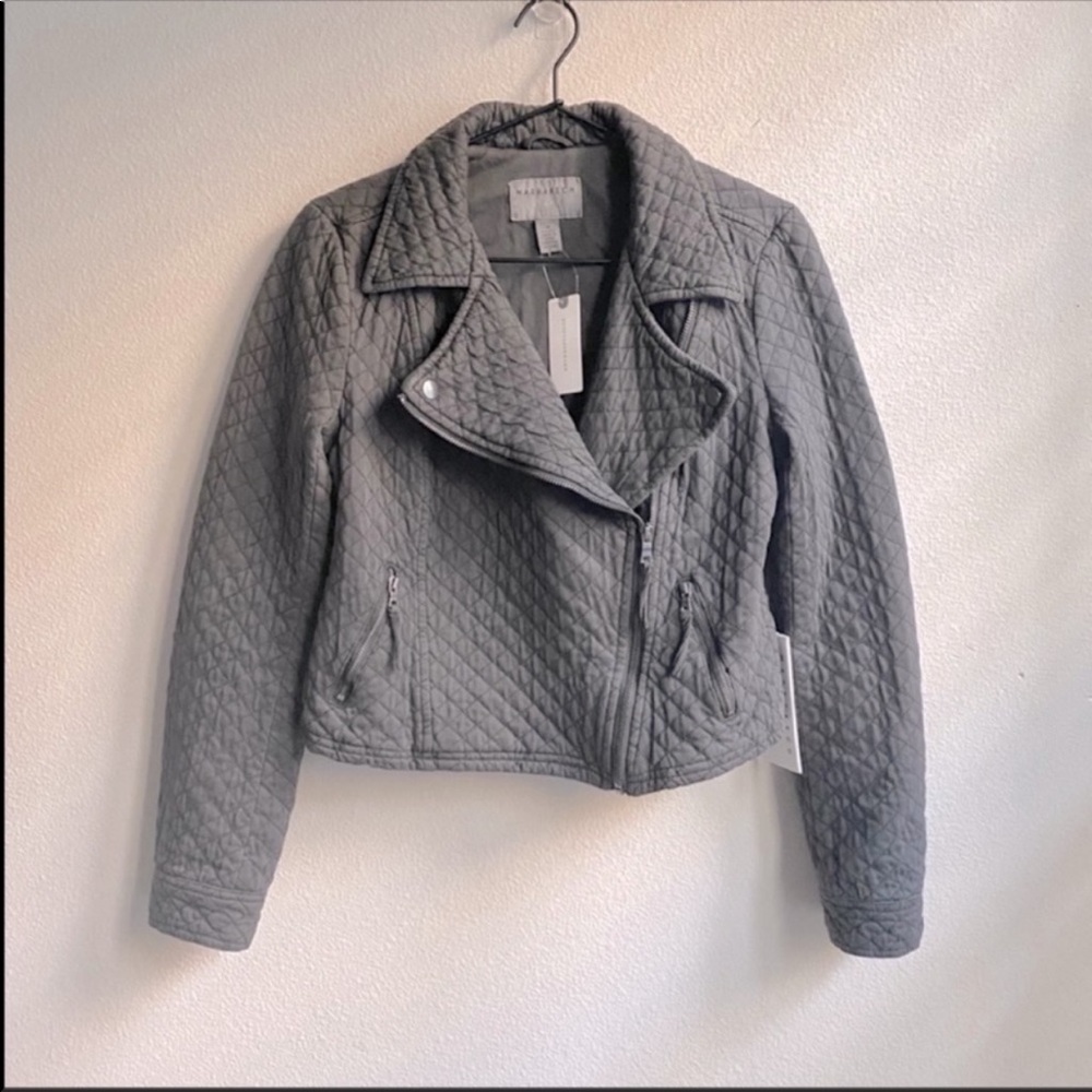NWT Anthropologie marrakech quilted Moto jacket size M